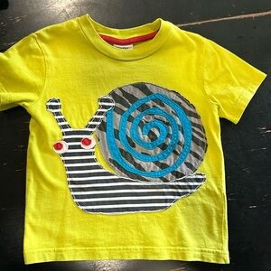 Mini Boden Snail shirt 2-3